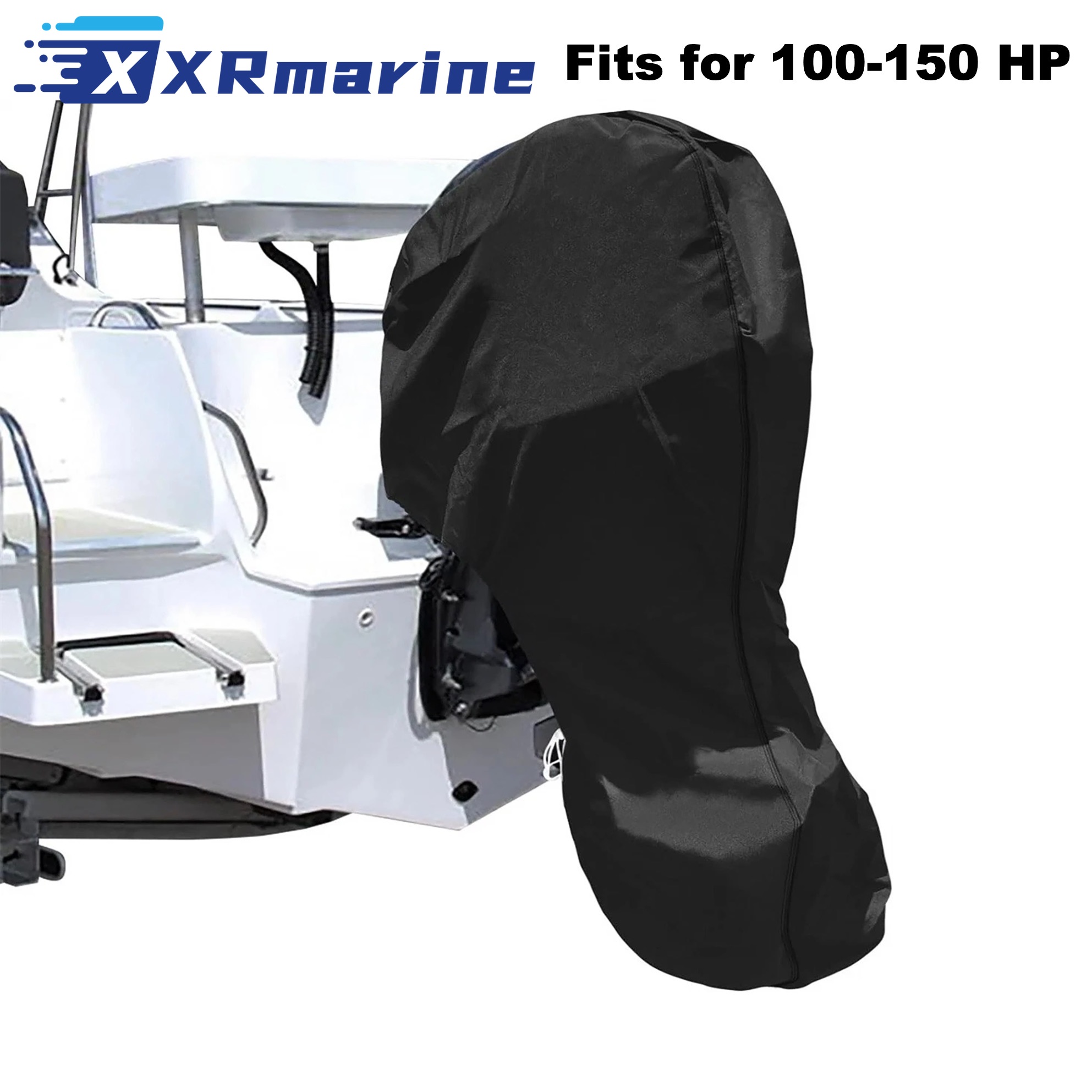 Tampa do motor de popa PRETA u - Fishing Boat Cover avaliação e preço